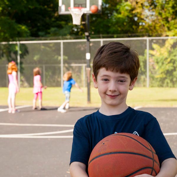 Boy Holding Basketball